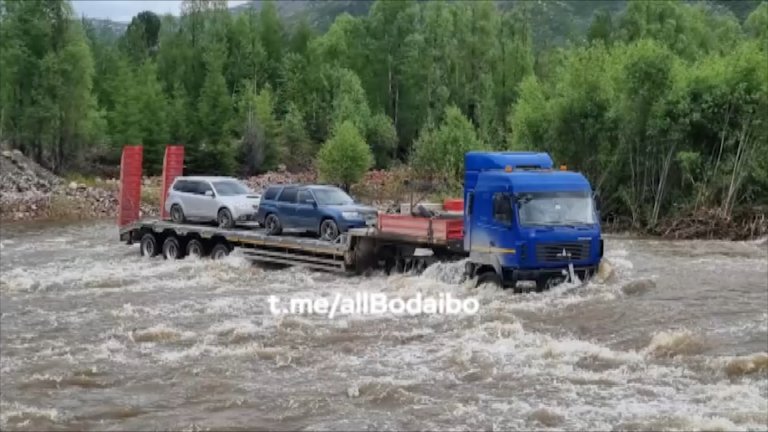 Автомобильное сообщение восстановлено с Бодайбо